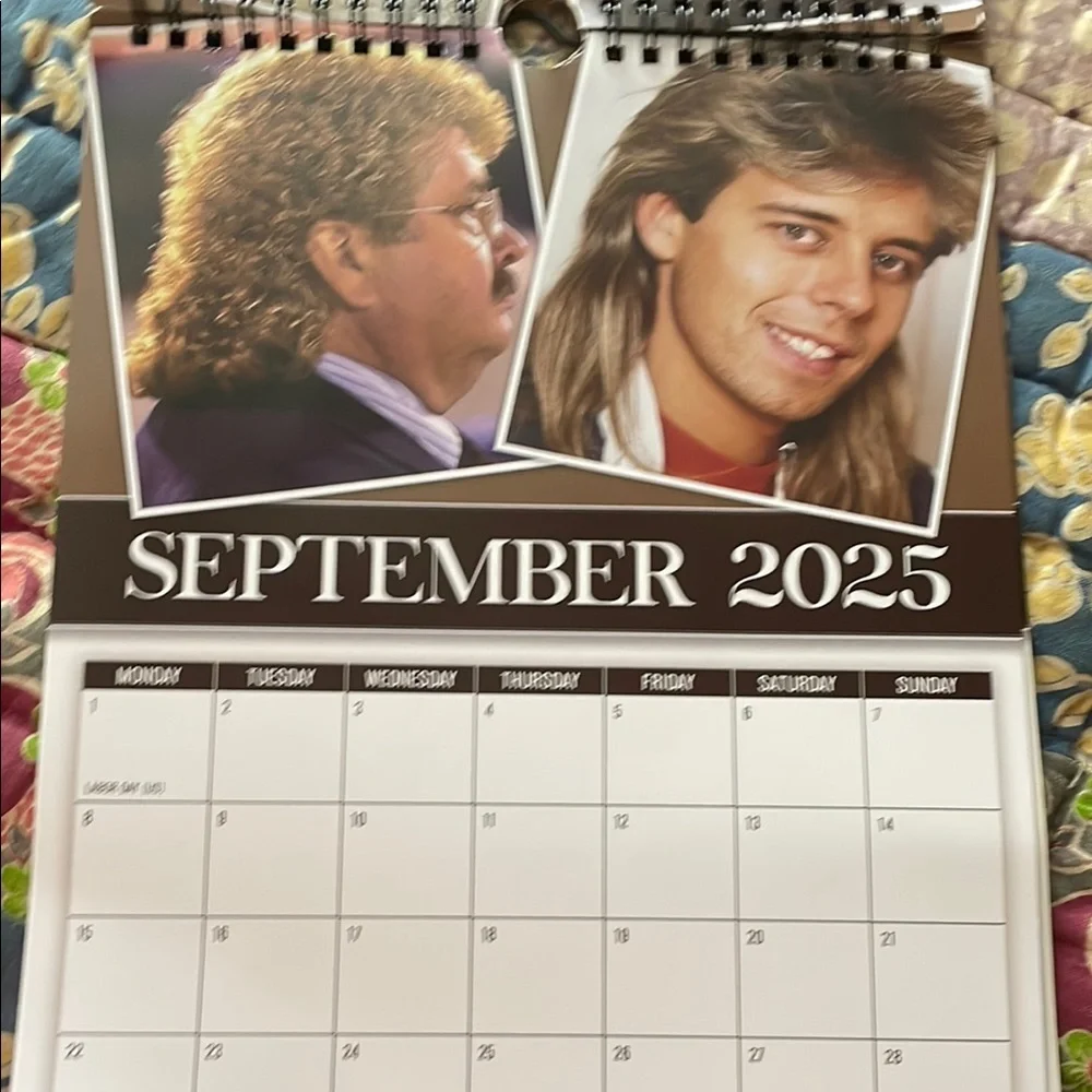 World's Greatest Mullets 2025 Calendar - Brown